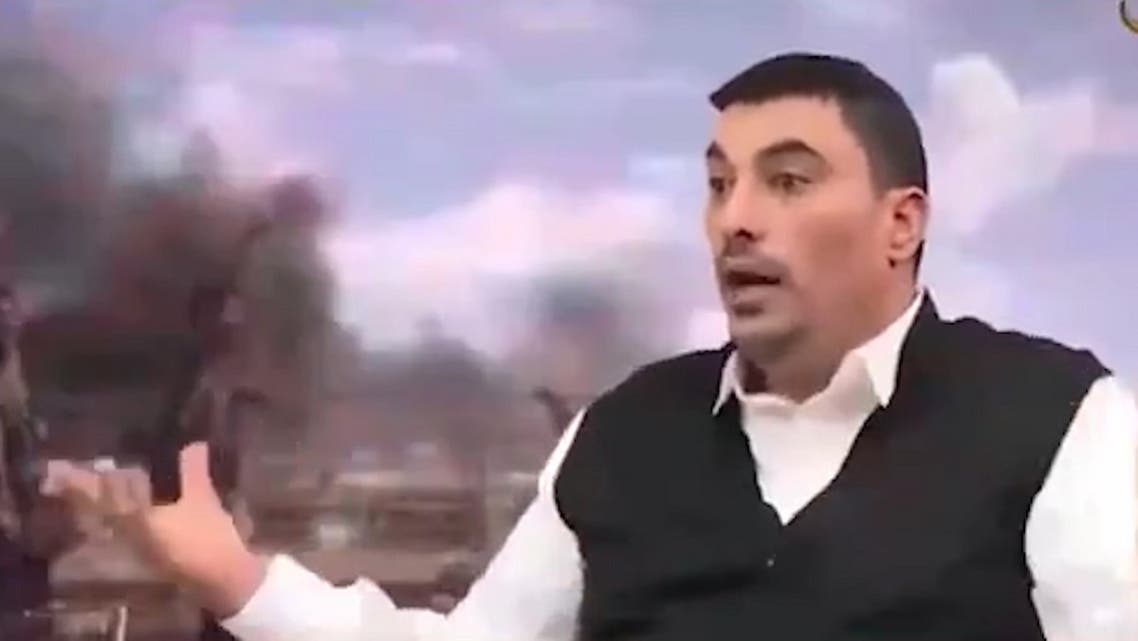 A video has surfaced online of a Yemeni Houthi militiaman exploiting coronavirus fears to recruit people. (Screengrab)