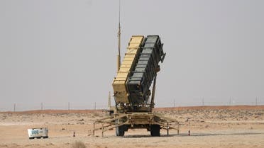 A Patriot missile battery is seen near Prince Sultan air base at al-Kharj on February 20, 2020. (File photo: AFP)
