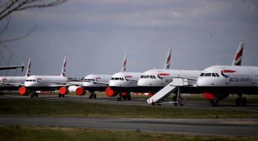 British Airways planes are parked at Bournemouth Airport during the coronavirus pandemic. (File photo: Reuters)