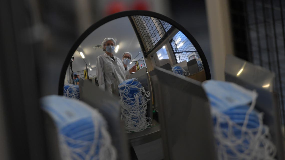 A face mask manufacturing facility in France. (File photo: Reuters)