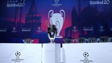 Champions League - Round of 16 draw - Nyon, Switzerland - December 16, 2019 General view of the trophy before the draw REUTERS/Denis Balibouse/File Photo