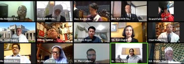 A virtual interfaith meeting held by Religions for Peace International. (Facebook)