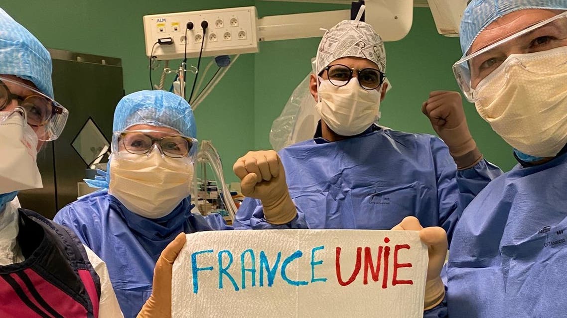 280 Saudi doctors stay in France to join frontline battle against coronavirus outbreak in the country. (Saudi Ministry of Education)