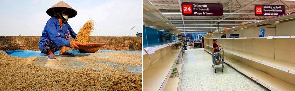 الرفوف بدأت تخلو من بضائعها، وثالث دولة تصديراً للأرزّ بالعالم توقفت عن بيعه