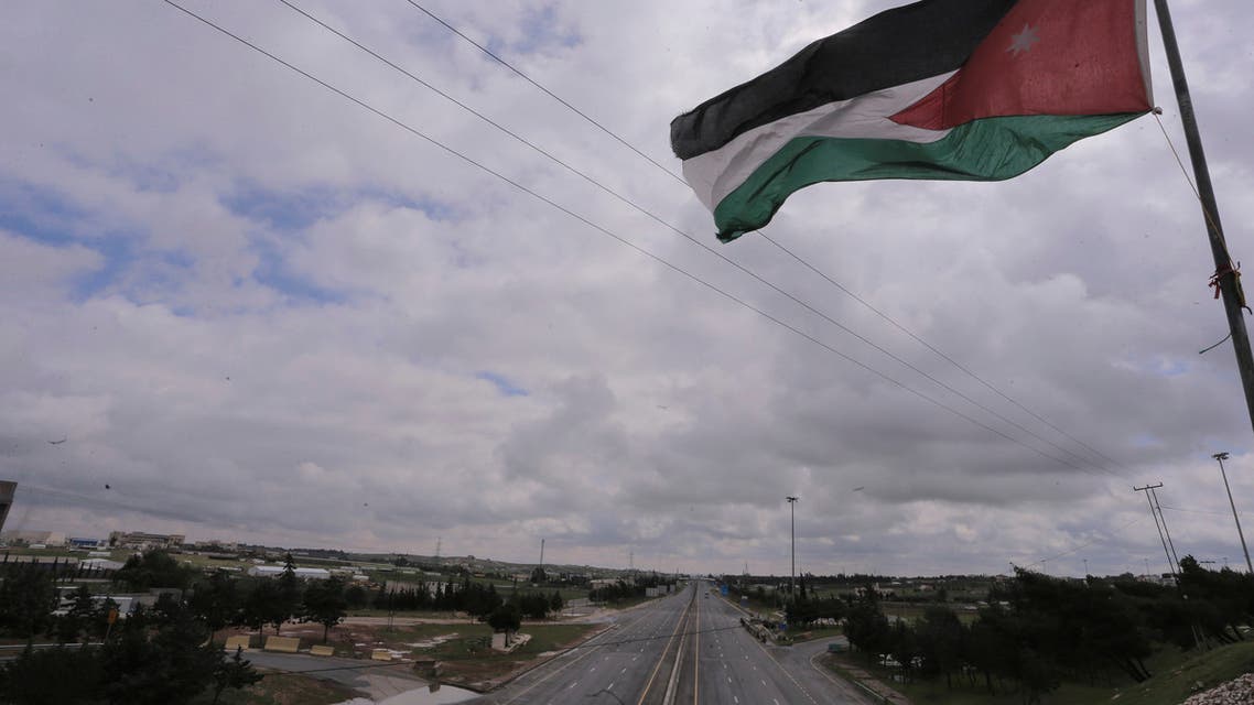 The streets of the Jordanian Capital are seen empty after the start of a nationwide curfew. (AP)