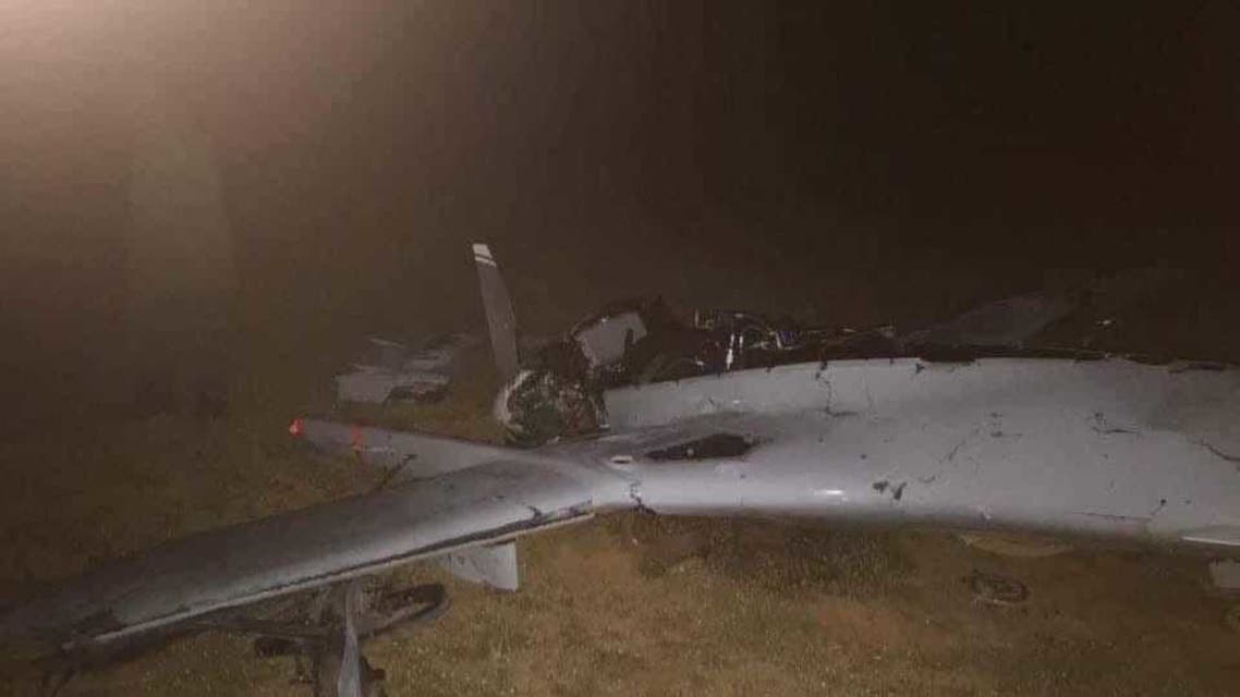 طائرة مسيرة تركية أسقطها الجيش الليبي