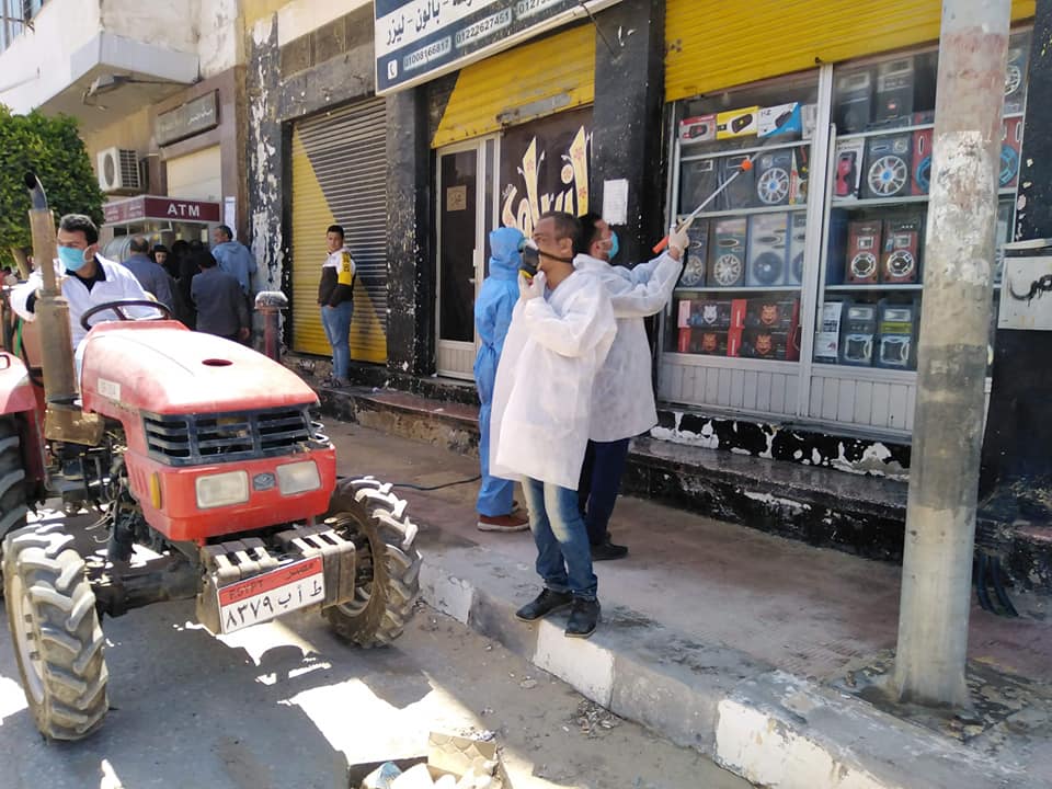 تعقيم كامل لشوارع شمال سيناء