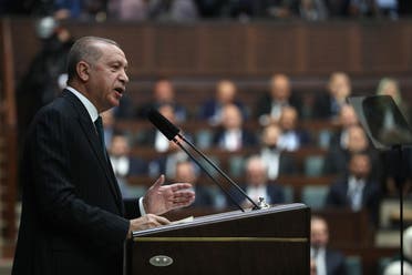 أردوغان في البرلمان التركي "أرشيفية"