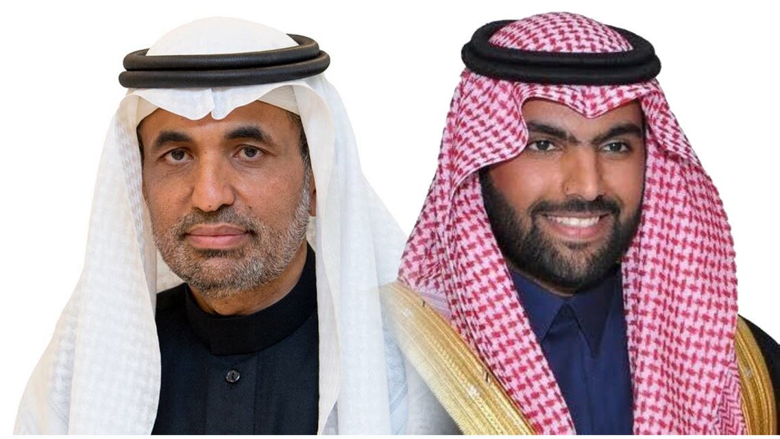 وزير الثقافة السعودي الأمير بدر بن عبدالله بن فرحان وجاسر الحربش