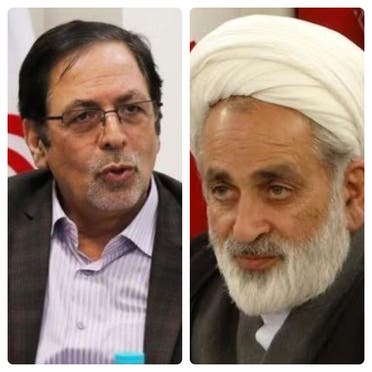 Iranian lawmakers Heidarali Abedi, left, and Ahmad Salek, right. (Twitter)