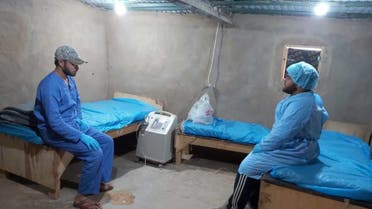 Makeshift clinic in Rukban Camp on Syria Jordan border. (Supplied - Abu Abdullah)