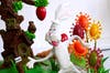 الأرنب يهرب من فيروس كورونا في لوحة الشيف مايكل لويس أندرسون