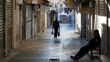A man walks on a street following the coronavirus disease (COVID-19) outbreak in Athens, Greece, April 9, 2020. (Reuters)