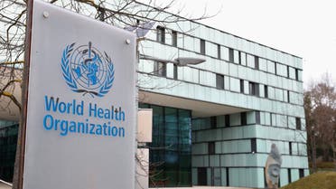  A logo is pictured outside a building of the World Health Organization (WHO) during an executive board meeting on update on the coronavirus outbreak, in Geneva, Switzerland, February 6, 2020. REUTERS/Denis Balibouse/File Photo