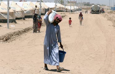 من مخيم مخمور للنازحين (أرشيفية)