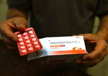 In this Thursday, April 9, 2020 file photo, a chemist displays hydroxychloroquine tablets in New Delhi, India. (AP)