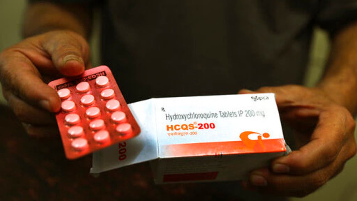 In this Thursday, April 9, 2020 file photo, a chemist displays hydroxychloroquine tablets in New Delhi, India. (AP)