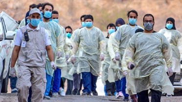 Medical teams in Saudi Arabia have been conducting coronavirus field testing. (Twitter)