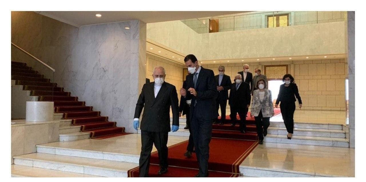 الأسد يستقبل ظريف في دمشق
