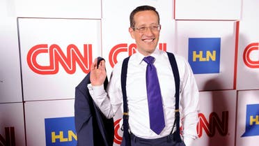 Richard Quest of CNN poses at the CNN Worldwide All-Star Party, on Friday, Jan. 10, 2014, in Pasadena, California. (AP)
