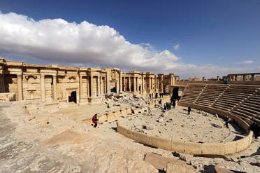 A general view shows damage in the amphitheater of the historic city of Palmyra, Syria March 4, 2017. (Reuters)