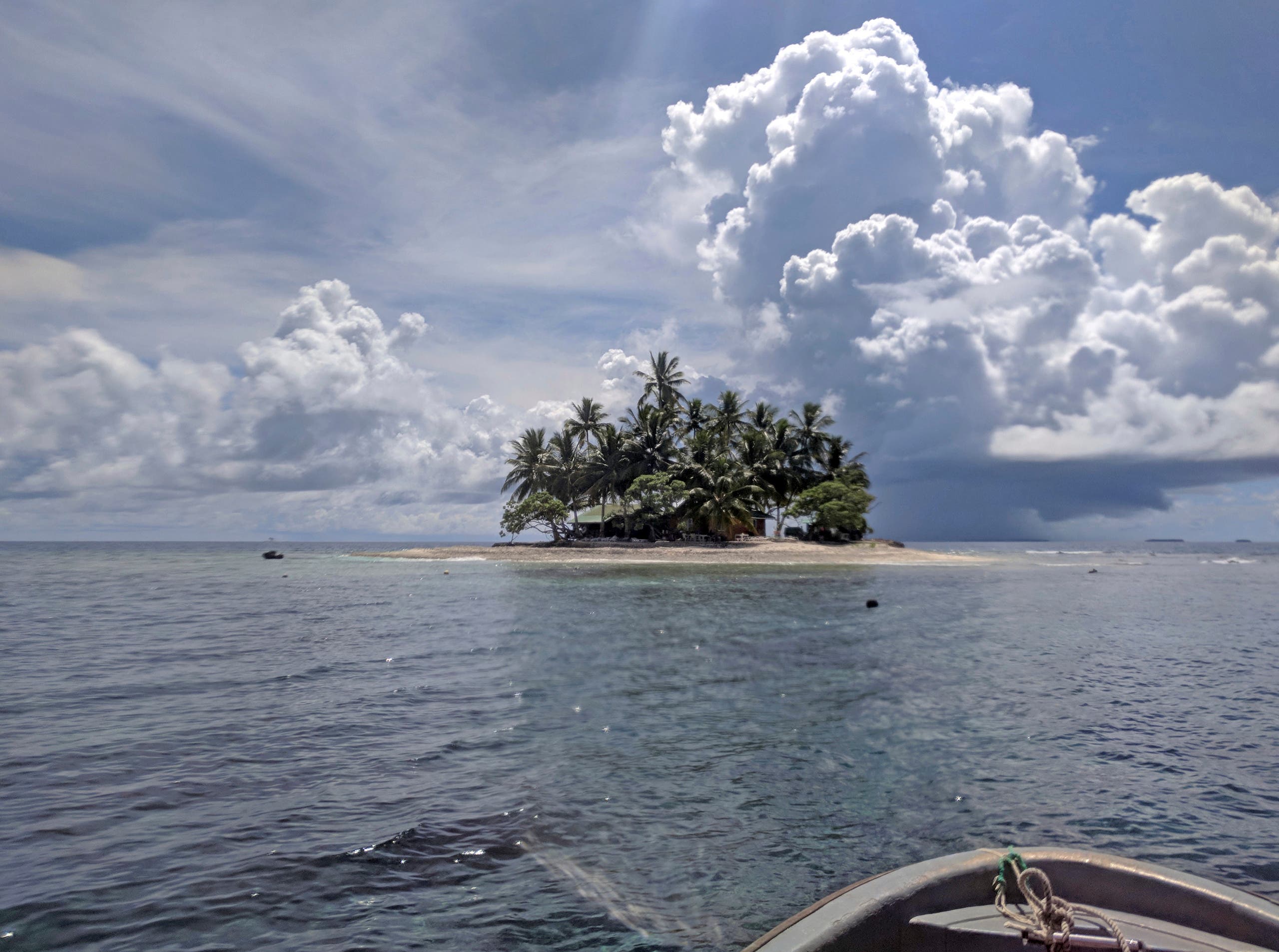 Jeep Island, a private island paradise located in Chuuk, Micronesia on Oct. 29, 2017. (AP)