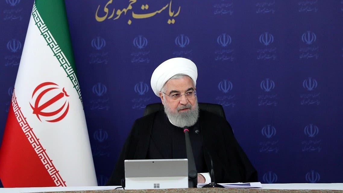 Iranian President Hassan Rouhani speaks during a meeting, as the spread of coronavirus disease (COVID-19) continues, in Tehran, Iran. (Reuters)