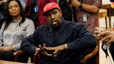 Rapper Kanye West speaks during meeting with U.S. President Trump at the White House in Washington. (Reuters)