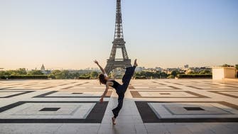 Syrian dancer performs on empty Paris Trocadero square amid coronavirus lockdown