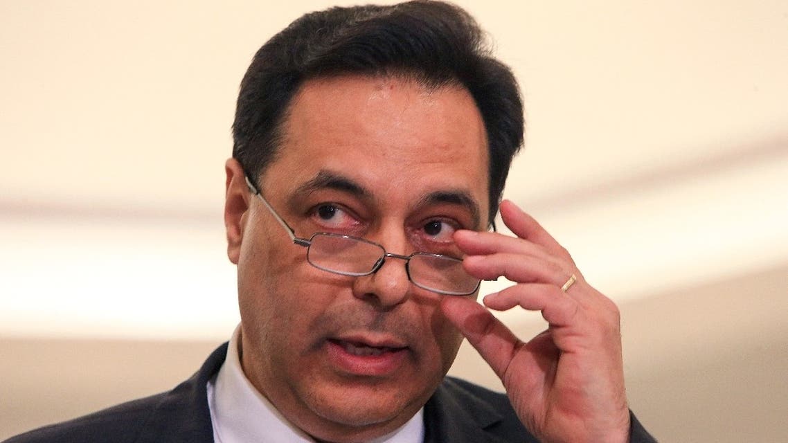 Lebanon’s Prime Minister Hassan Diab . (File photo: AFP)