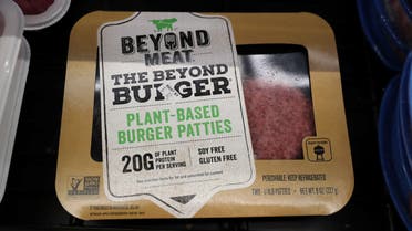A Beyond Meat Burger is seen on display at a store in Port Washington, New York. (File photo: Reuters)