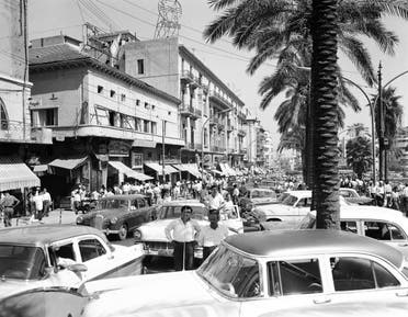 A street in Beirut on May 19, 1958. (AP)