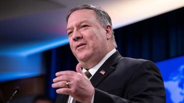 U.S. Secretary of State Mike Pompeo speaks at a press briefing at the State Department in Washington, U.S., April 22, 2020. (Reuters)