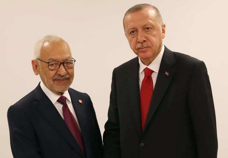 Recep Tayyip Erdogan and Rashid Ghannouchi