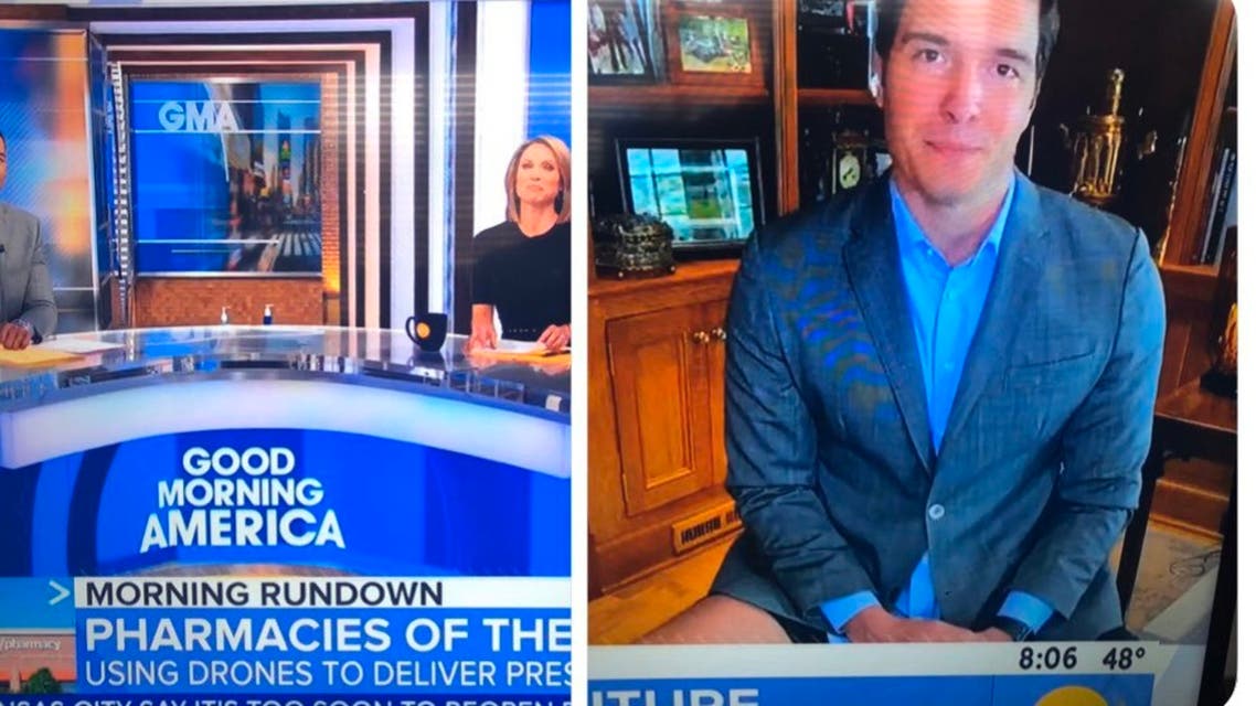 Coronavirus: ABC’s Will Reeve caught sans pants during live GMA video call mishap