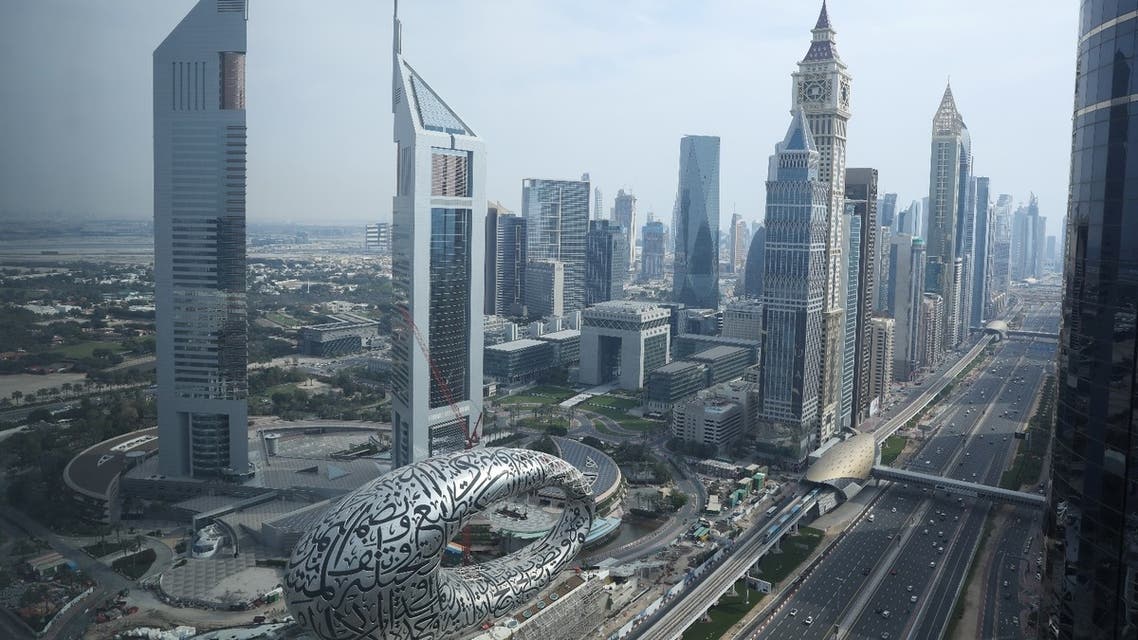 A general view of downtown, following the outbreak of the coronavirus disease (COVID-19), in Dubai, United Arab Emirates, March 26, 2020. (Reuters)