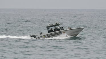 Security forces patrol in the port city of La Guaira, Venezuela, Sunday, May 3, 2020. Interior Nestor Reverol said on state television that security forces overcame before dawn Sunday an armed maritime incursion with speedboats from neighboring Colombia in which several attackers were killed and others detained. (AP Photo/Matias Delacroix)