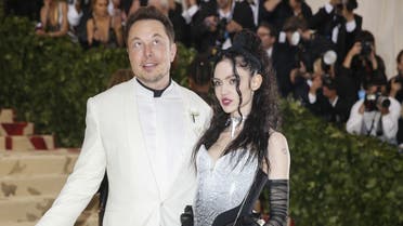 Elon Musk and Grimes arrive at the Met Gala in New York, US, 2018. (File photo: Reuters)