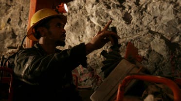 A miner works in the Al Amar gold mine in Saudi Arabia. (File photo: Reuters)