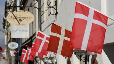 Denmark flags on a cafe. (File photo, Reuters)