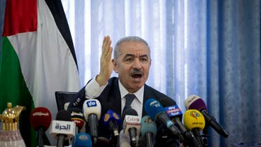 Palestinian Prime Minister Mohammed Shtayyeh chairs a cabinet meeting in the Jordan Valley village of Fasayil, on September 16, 2019. (File Photo: AP) 