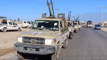 آليات عسكرية تابعة لقوات الوفاق الليبية