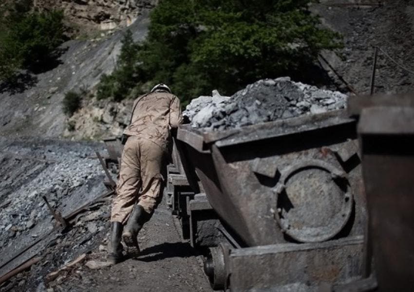 One of Iran's coal workers.