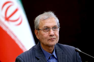 Iran's government spokesman Ali Rabiei speaks in a press briefing in Tehran, Iran. (File Photo: AP)