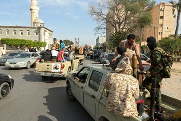 عناصر تقاتل إلى جانب ميليشيات الوفاق في ليبيا - فرانس برس