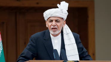 Afghanistan's President Ashraf Ghani speaks during his inauguration as president, in Kabul, Afghanistan March 9, 2020. REUTERS/Mohammad Ismail