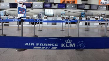  A view shows a deserted Air France check-in desk at Nice international airport, as a lockdown is imposed to slow the rate of the coronavirus disease (COVID-19), in Nice, France April 13, 2020. (Reuters)