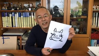 Studio Ghibli anime producer teaches kids at home how to draw