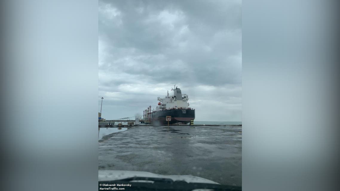 The Iran-flagged medium tanker Clavel earlier on Wednesday passed the Suez Canal. (Photo via Oleksandr Mankovsky/Marine Traffic)