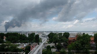 Chemical plant explosion in Italy’s Venice sends black smoke, flames through sky 